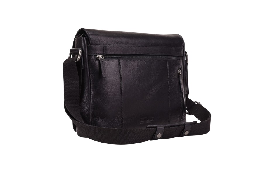 Hot Leonhard Heyden Leonhard Heyden Roma Messenger Bag M Black