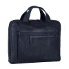 New Leonhard Heyden Leonhard Heyden The Hague Zipped Briefcase 1 Compartment Blue