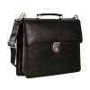 Wholesale Leonhard Heyden Leonhard Heyden Cambridge Briefcase 2 Compartments Black