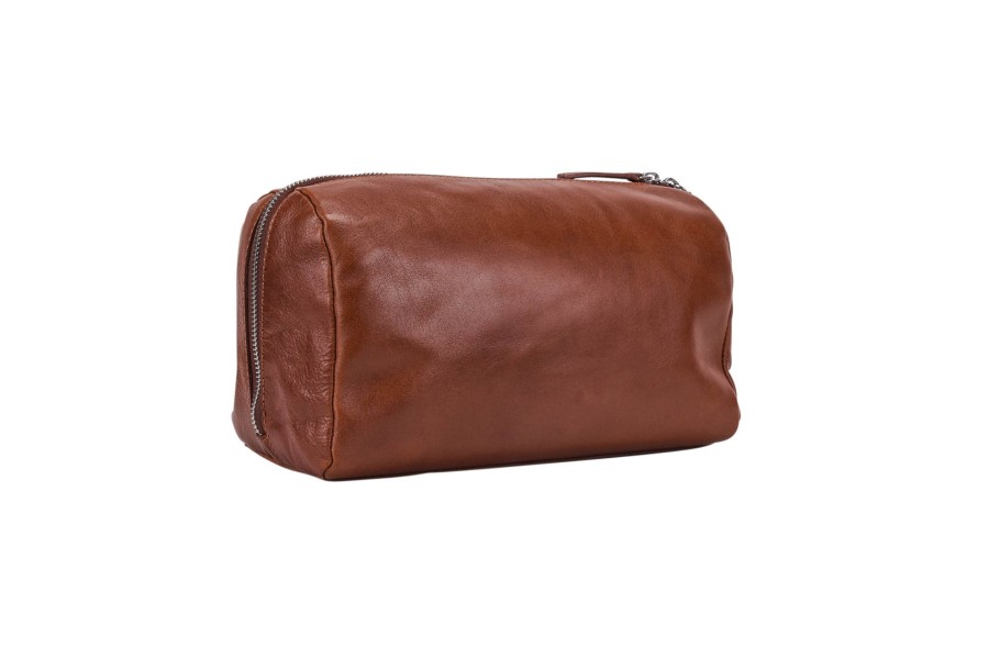 Hot Leonhard Heyden Leonhard Heyden Cambridge Toilet Bag Cognac