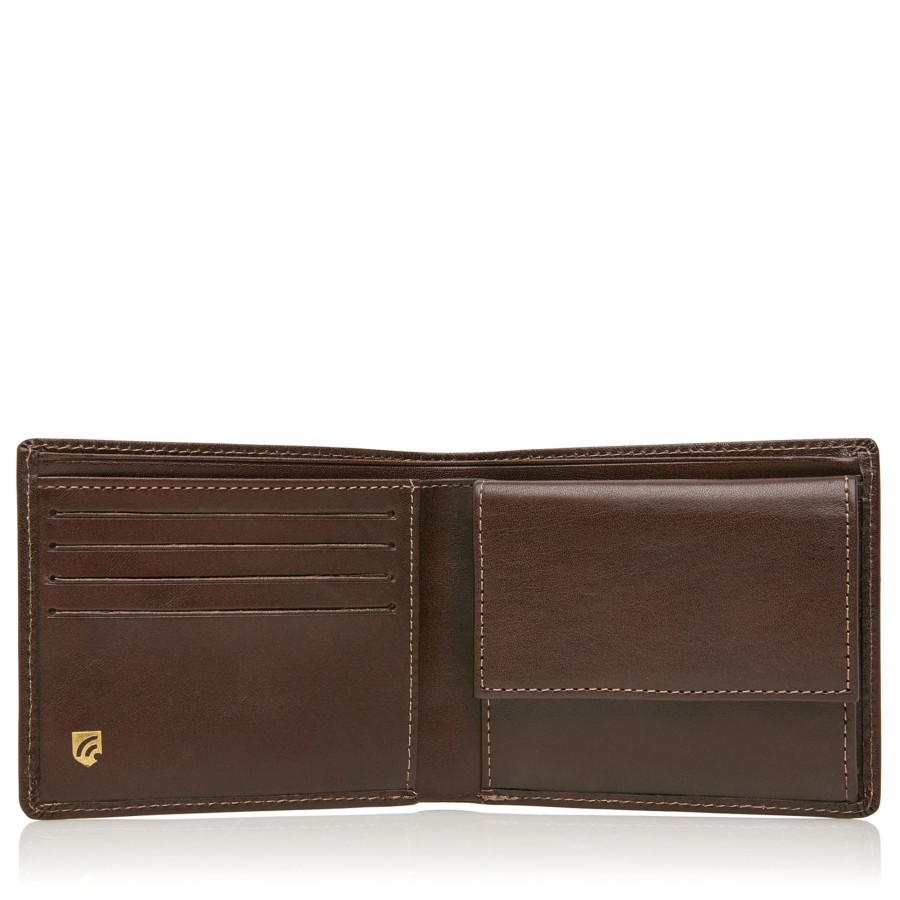 Clearance Castelijn & Beerens Castelijn & Beerens Gaucho 8 Card Billfold Wallet Mocca