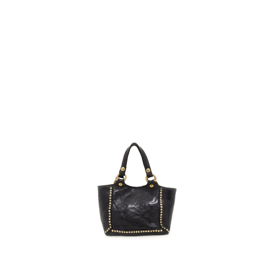 Clearance Campomaggi Campomaggi Traditional Kura Crossbody Bag Mini Black