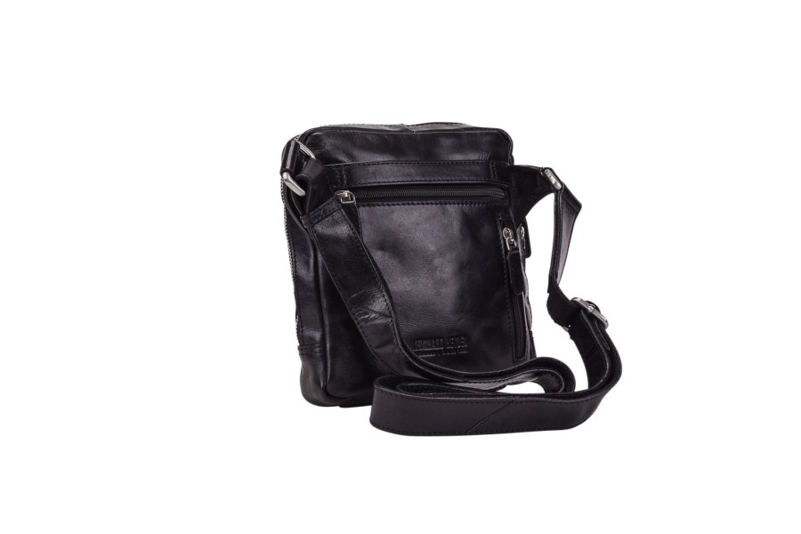 Best Leonhard Heyden Leonhard Heyden Cambridge Zipped Messenger Bag S Black