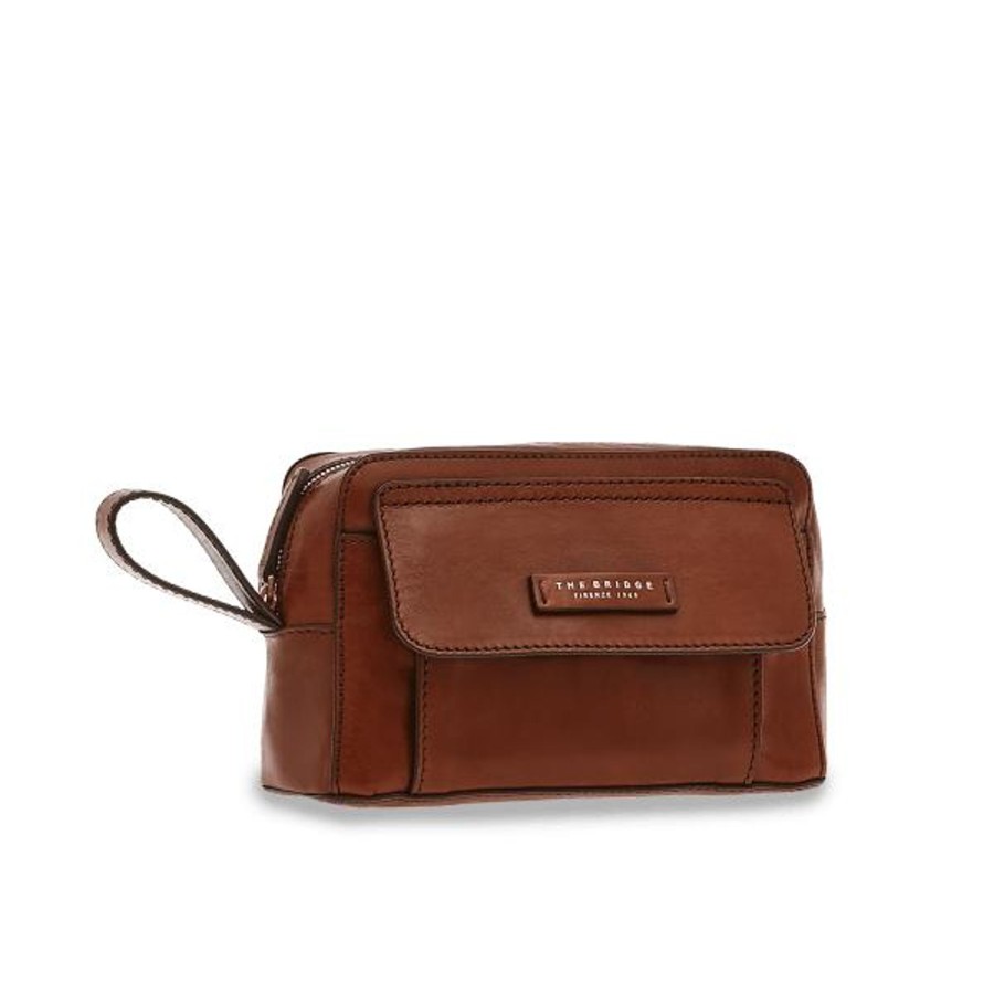 New The Bridge The Bridge Alberto Toilet Bag Brown