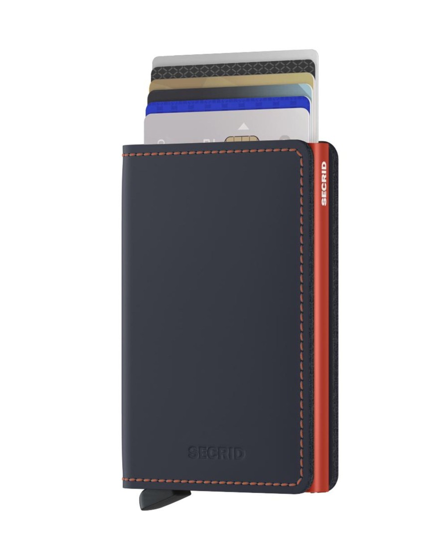 Online Secrid Secrid Slimwallet Matte Night Blue Orange