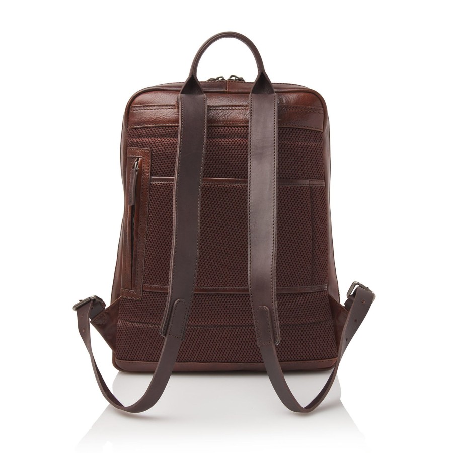 Best Castelijn & Beerens Castelijn & Beerens Rien Laptop Backpack 15.6" + Tablet Cognac