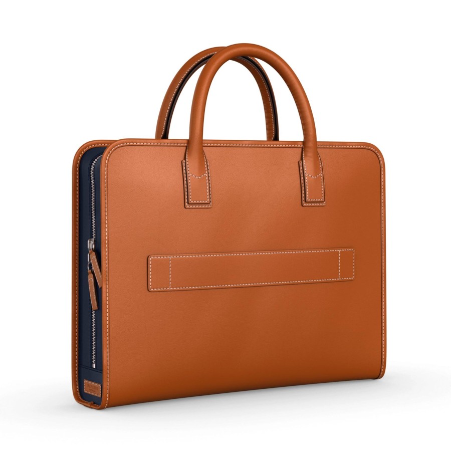 Hot Travelteq Travelteq Briefcase Cognac Navy