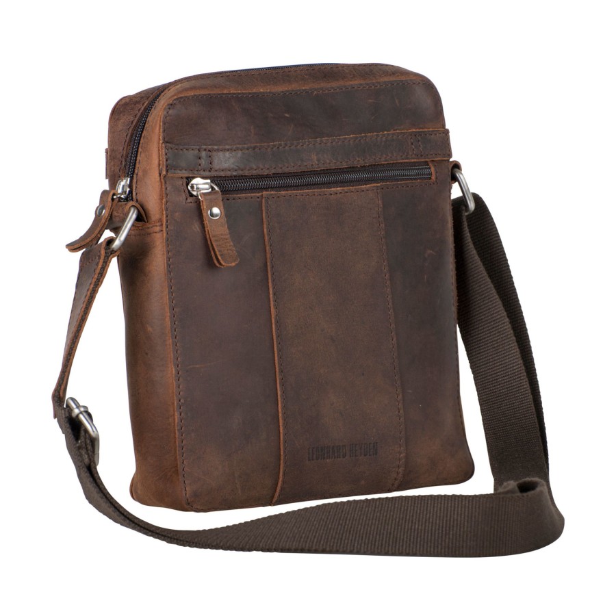 Wholesale Leonhard Heyden Leonhard Heyden Salisbury Zipped Messenger Bag S Brown