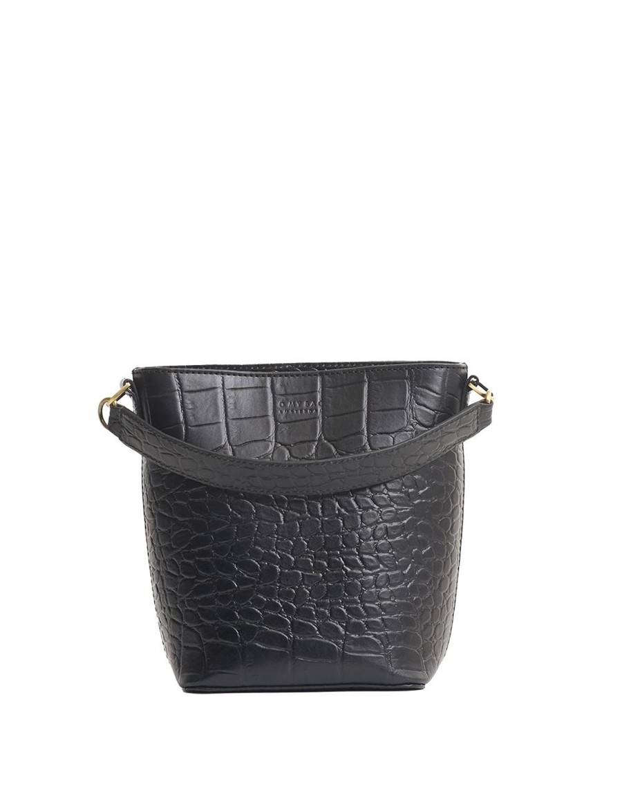 Wholesale O My Bag O My Bag Bobbi Bucket Bag Midi Black Croco