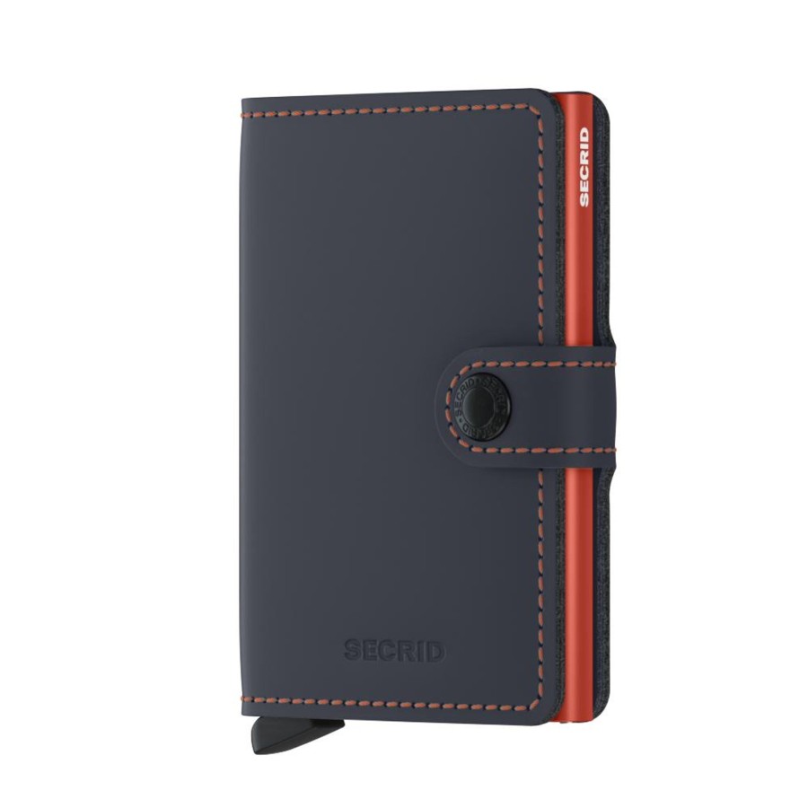 Hot Secrid Secrid Miniwallet Matte Nightblue & Orange