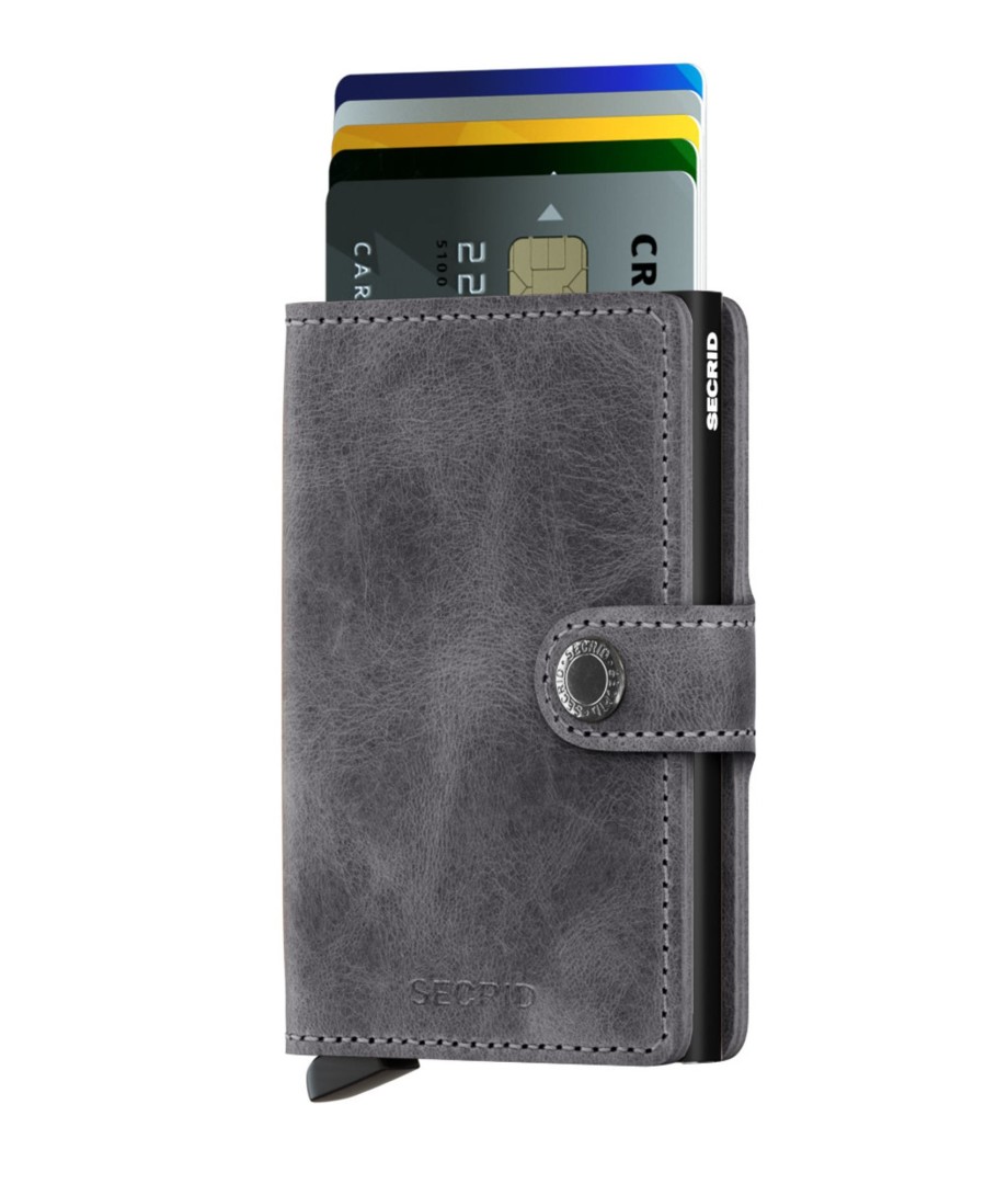 Online Secrid Secrid Miniwallet Vintage Grey Black