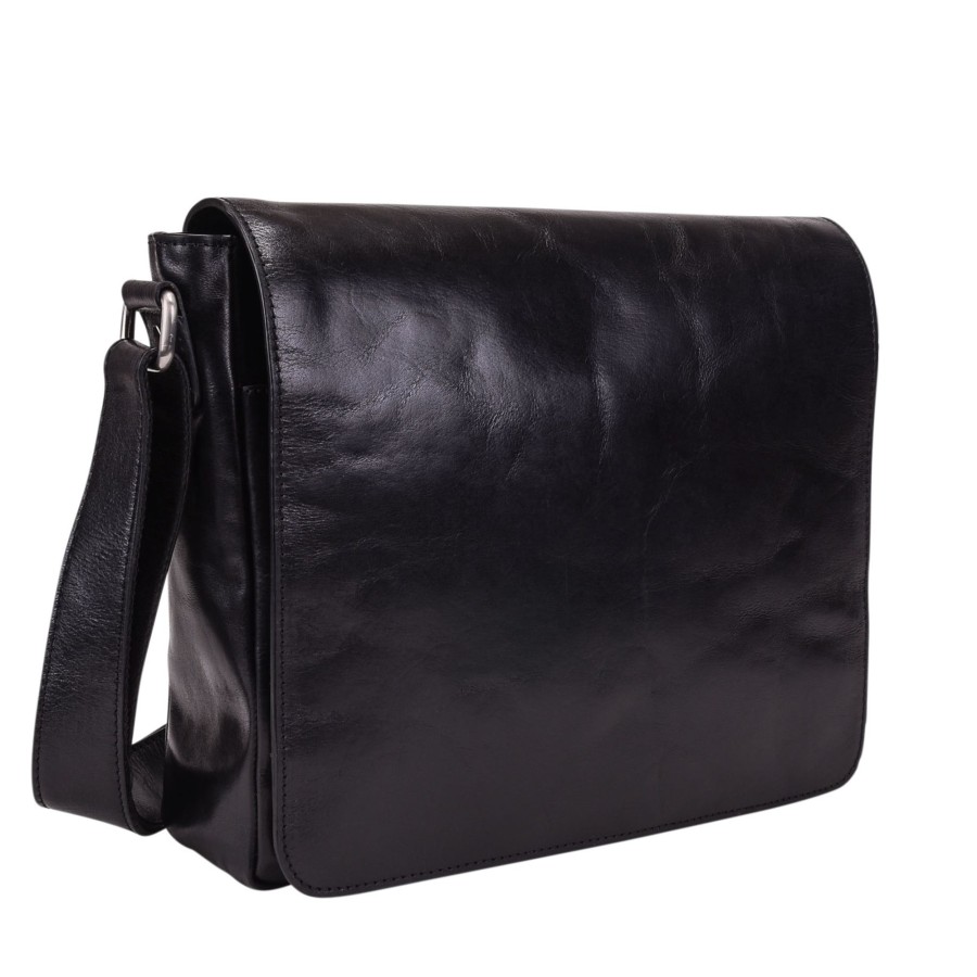 Online Leonhard Heyden Leonhard Heyden Cambridge Messenger Bag M Black