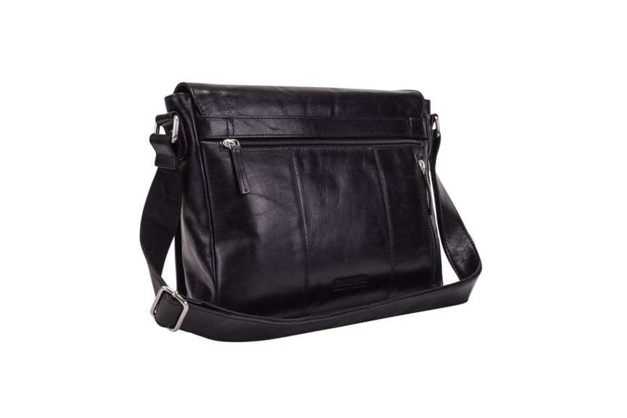 Online Leonhard Heyden Leonhard Heyden Cambridge Messenger Bag M Black