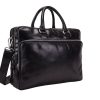 Wholesale Leonhard Heyden Leonhard Heyden Cambridge Zipped Briefcase 2 Compartments Black