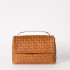 Best O My Bag O My Bag Kenzie Cognac Woven Classic Leather