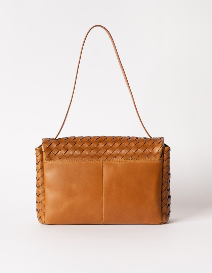 Best O My Bag O My Bag Kenzie Cognac Woven Classic Leather