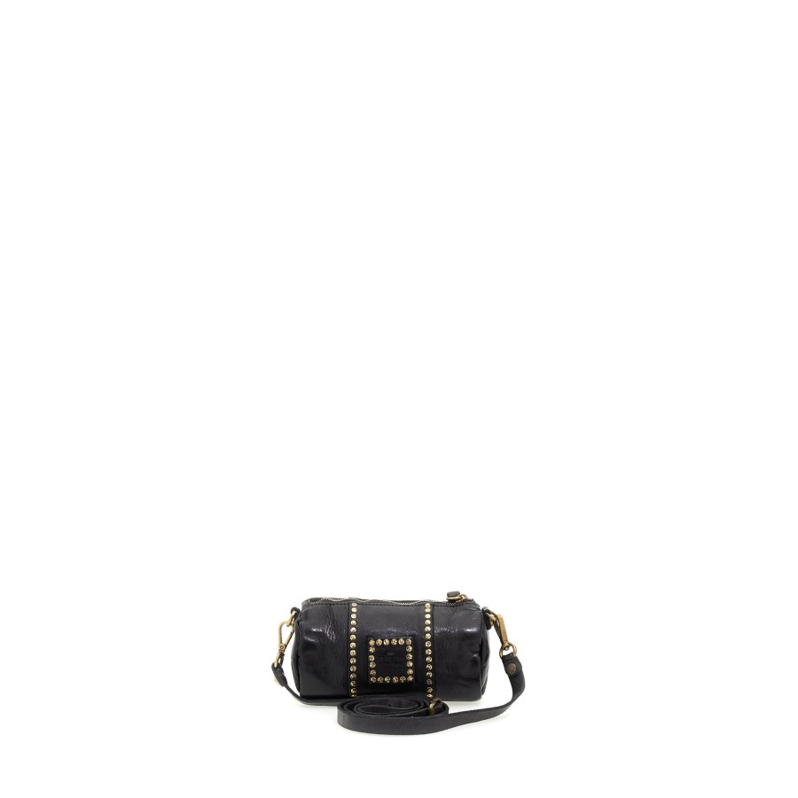 Clearance Campomaggi Campomaggi Traditional Kura Small Crossbody Bag Black