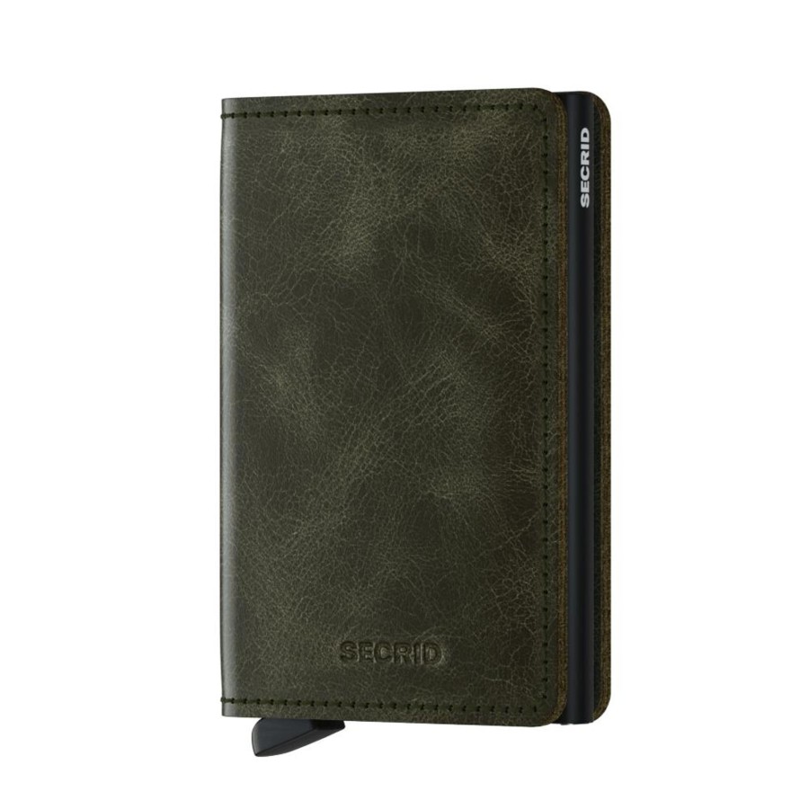 Best Secrid Secrid Slimwallet Vintage Olive Black