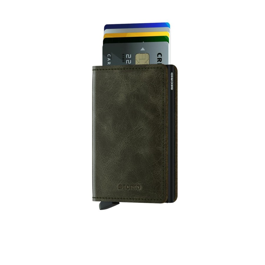 Best Secrid Secrid Slimwallet Vintage Olive Black