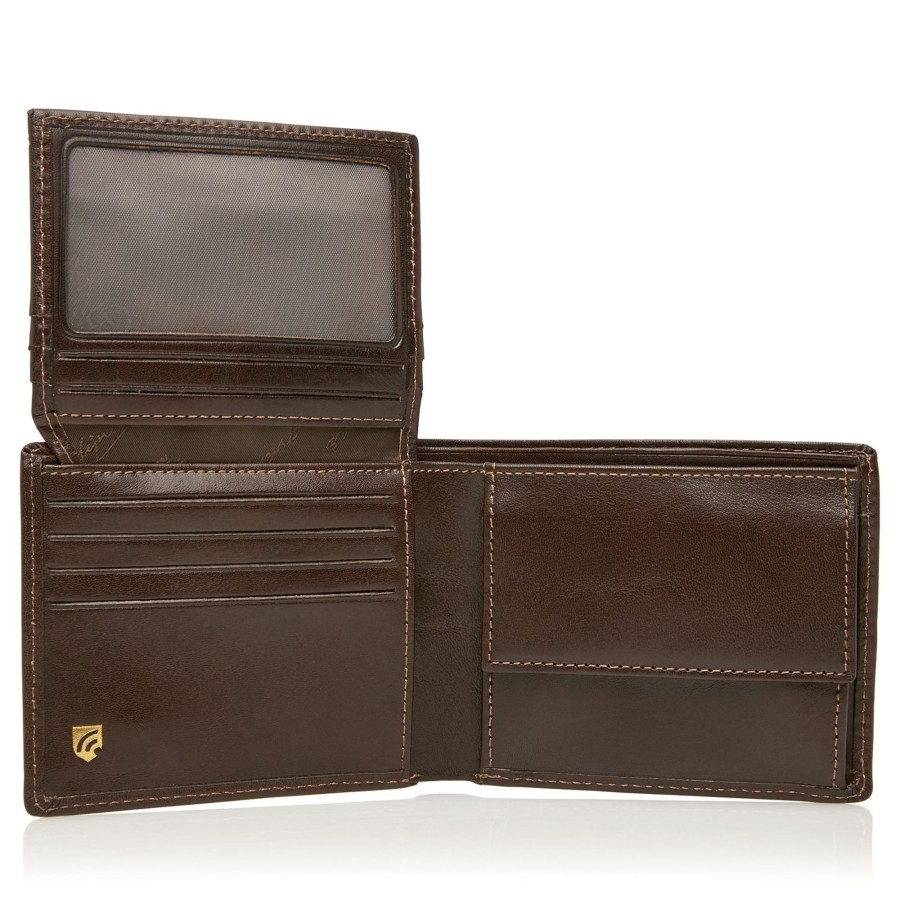 Hot Castelijn & Beerens Castelijn & Beerens Gaucho 9 Card Billfold Wallet Mocca