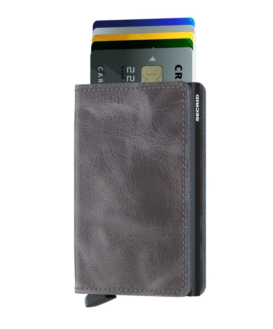 Wholesale Secrid Secrid Slimwallet Vintage Grey Black