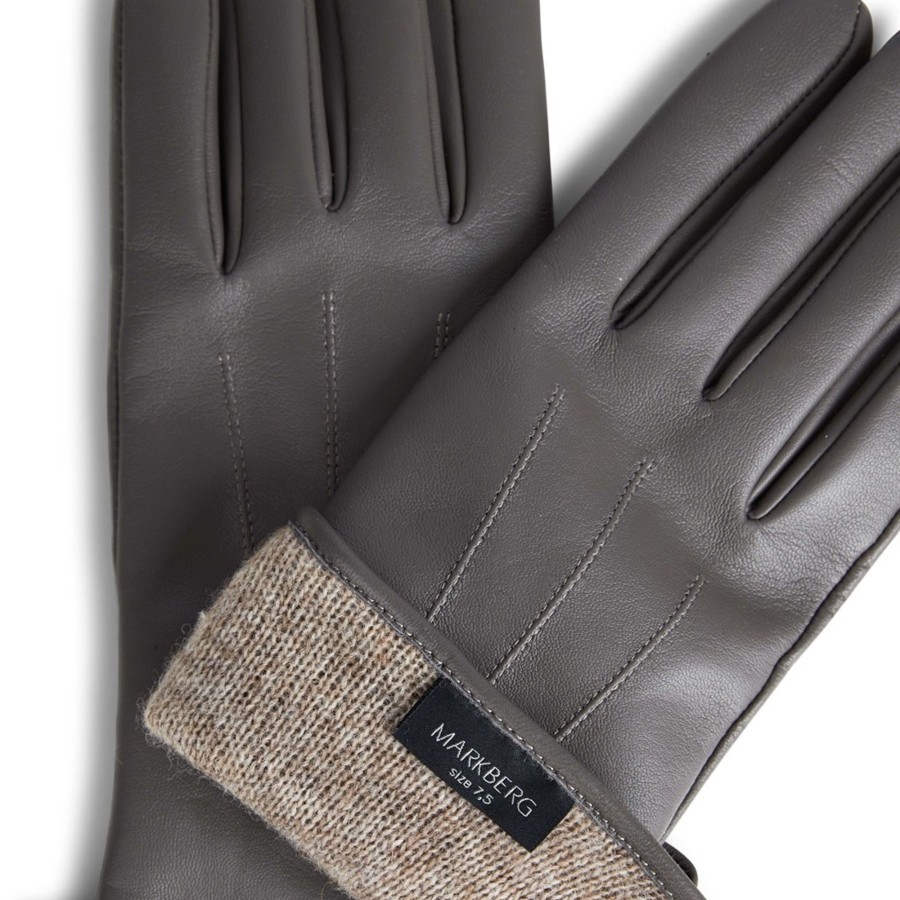 Online Markberg Markberg Carianna Glove Taupe Grey