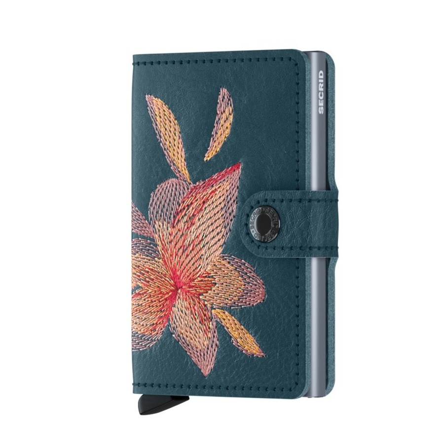 Hot Secrid Secrid Miniwallet Stitch Petrolio Magnolia