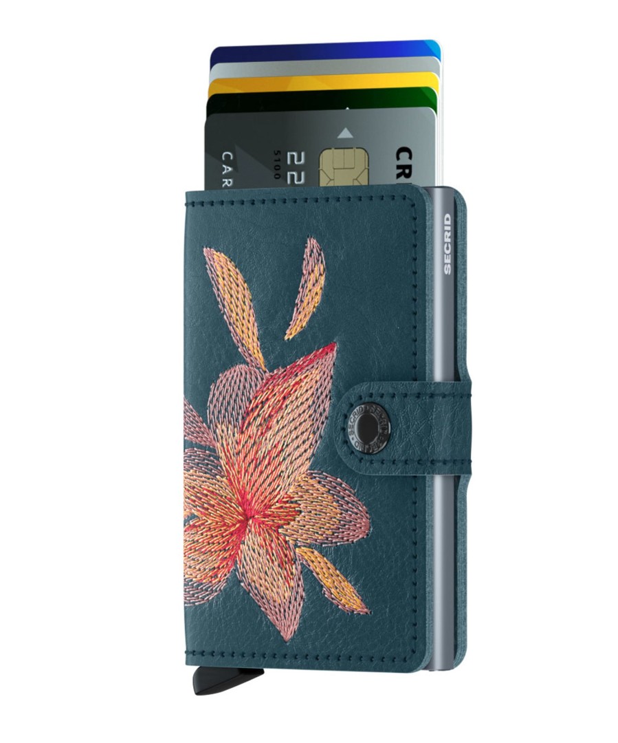 Hot Secrid Secrid Miniwallet Stitch Petrolio Magnolia