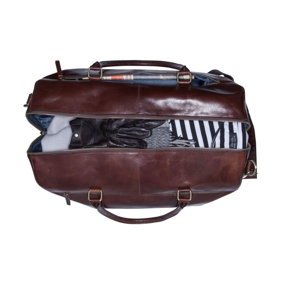 Online Leonhard Heyden Leonhard Heyden Cambridge Travel Bag Red Brown