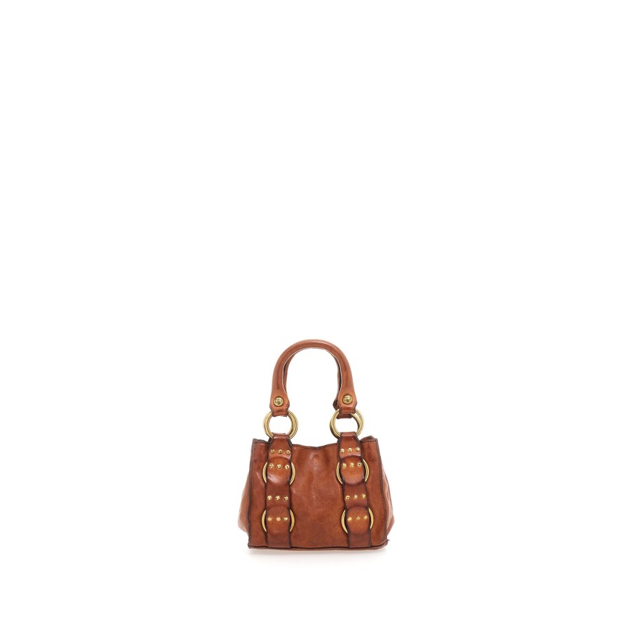 Clearance Campomaggi Campomaggi Traditional Demetra Small Shoulder Bag Cognac