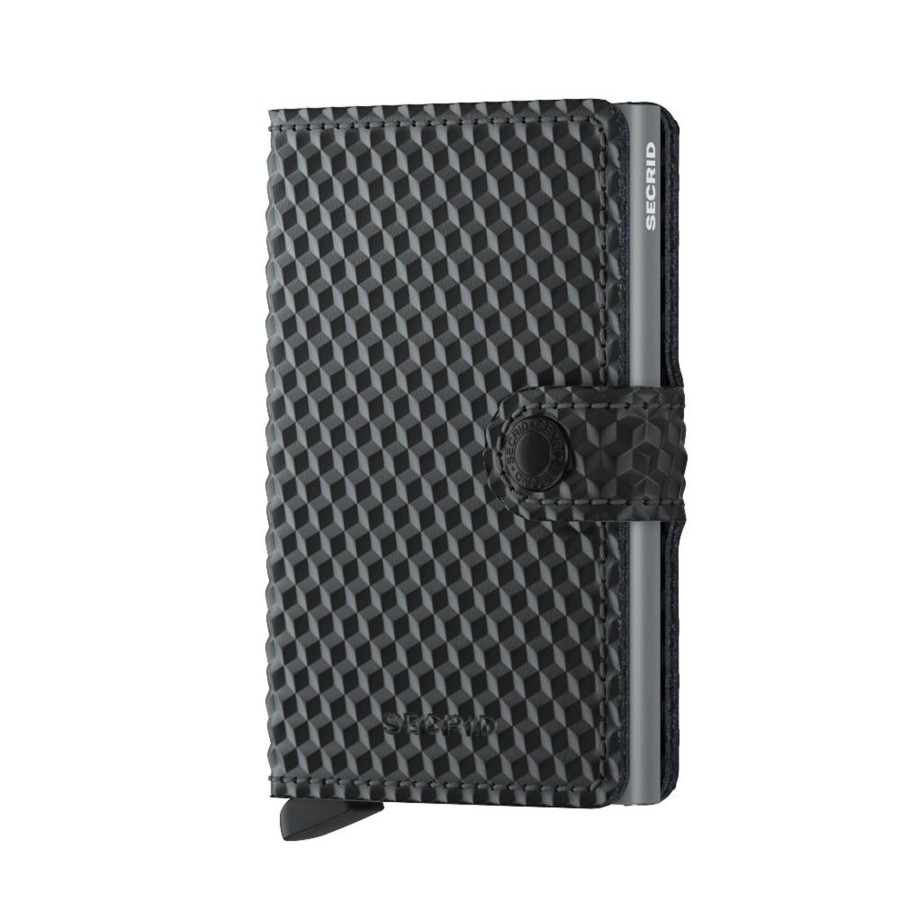 Clearance Secrid Secrid Miniwallet Cubic Black Titanium