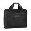 New Leonhard Heyden Leonhard Heyden The Hague Zipped Briefcase 1 Compartment Black