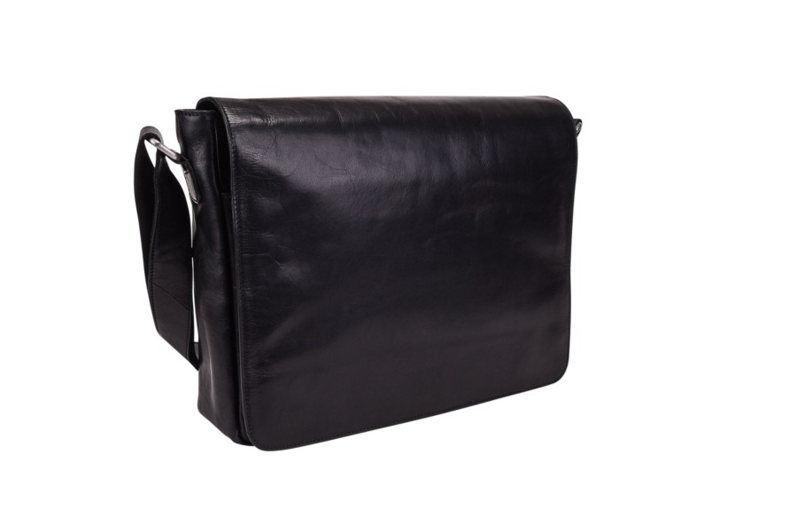 Online Leonhard Heyden Leonhard Heyden Cambridge Messenger Bag L Black