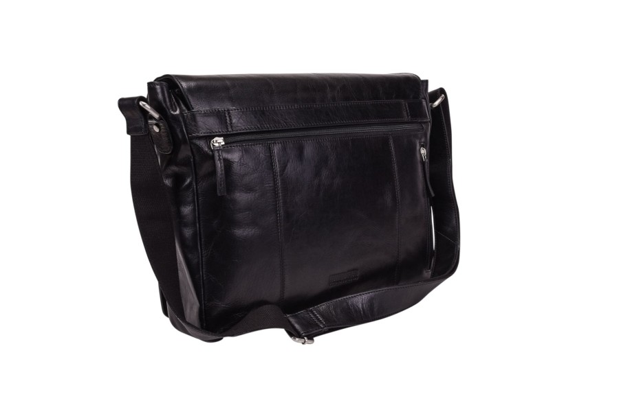 Online Leonhard Heyden Leonhard Heyden Cambridge Messenger Bag L Black