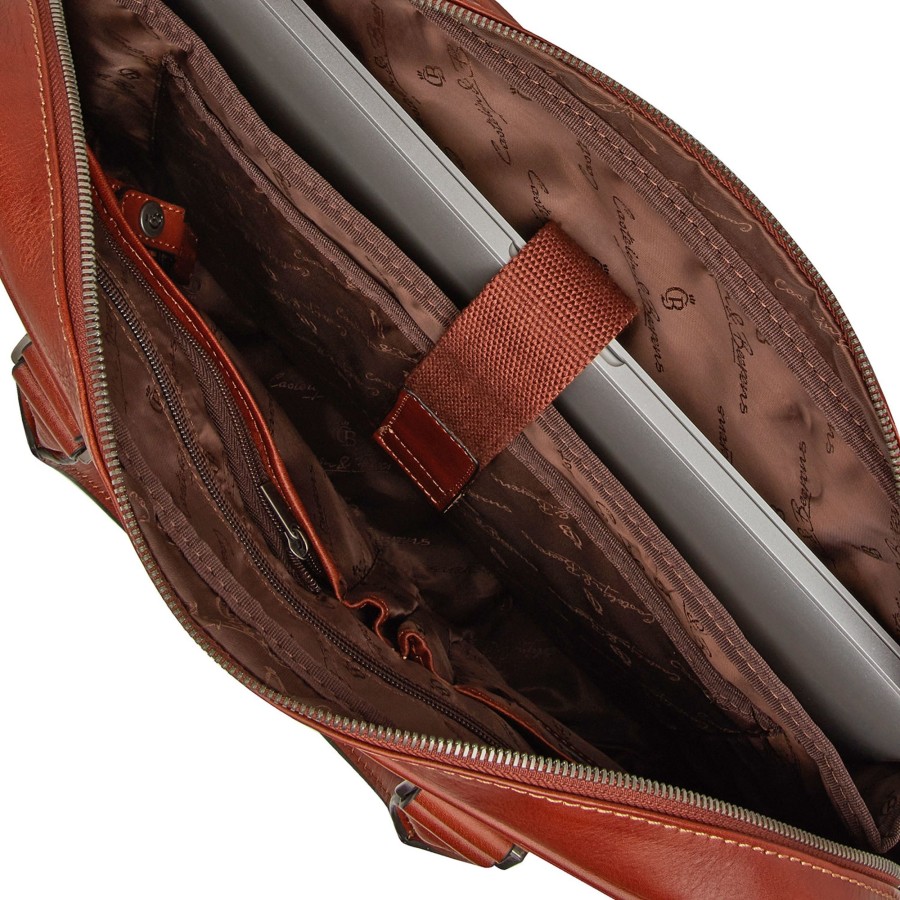 Best Castelijn & Beerens Castelijn & Beerens Verona Laptop Bag 15.6" + Tablet Single Zip Light Brown