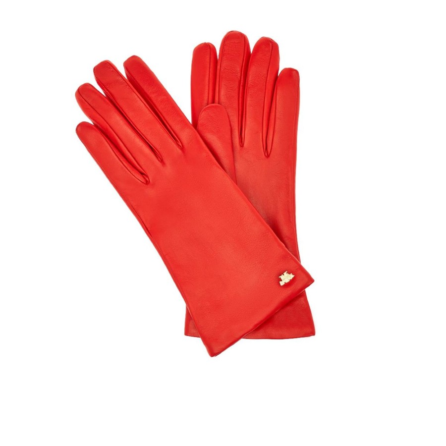 New The Bridge The Bridge Glove Cherry Red Gold