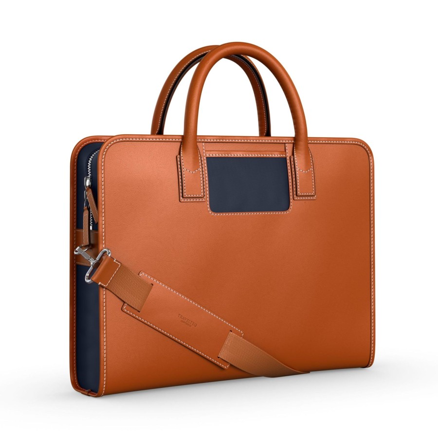 New Travelteq Travelteq Messenger Cognac Navy