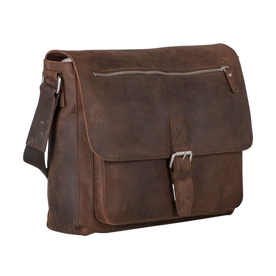 Best Leonhard Heyden Leonhard Heyden Salisbury Messenger Bag M Brown