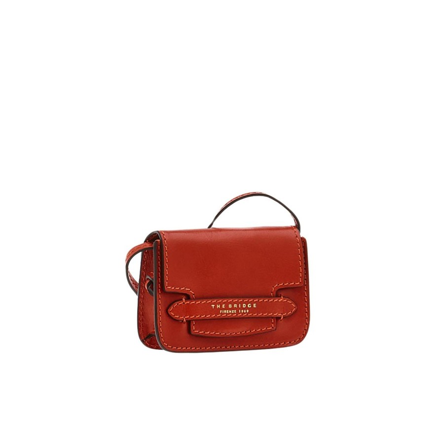 New The Bridge The Bridge Lucrezia Mini Baguette Burnt Orange