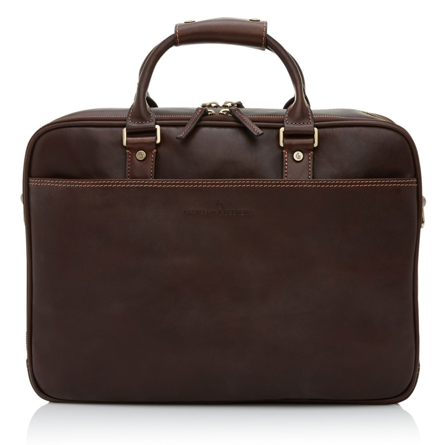 Wholesale Castelijn & Beerens Castelijn & Beerens Verona Laptop Bag 15.6" + Tablet Double Zip Mocca