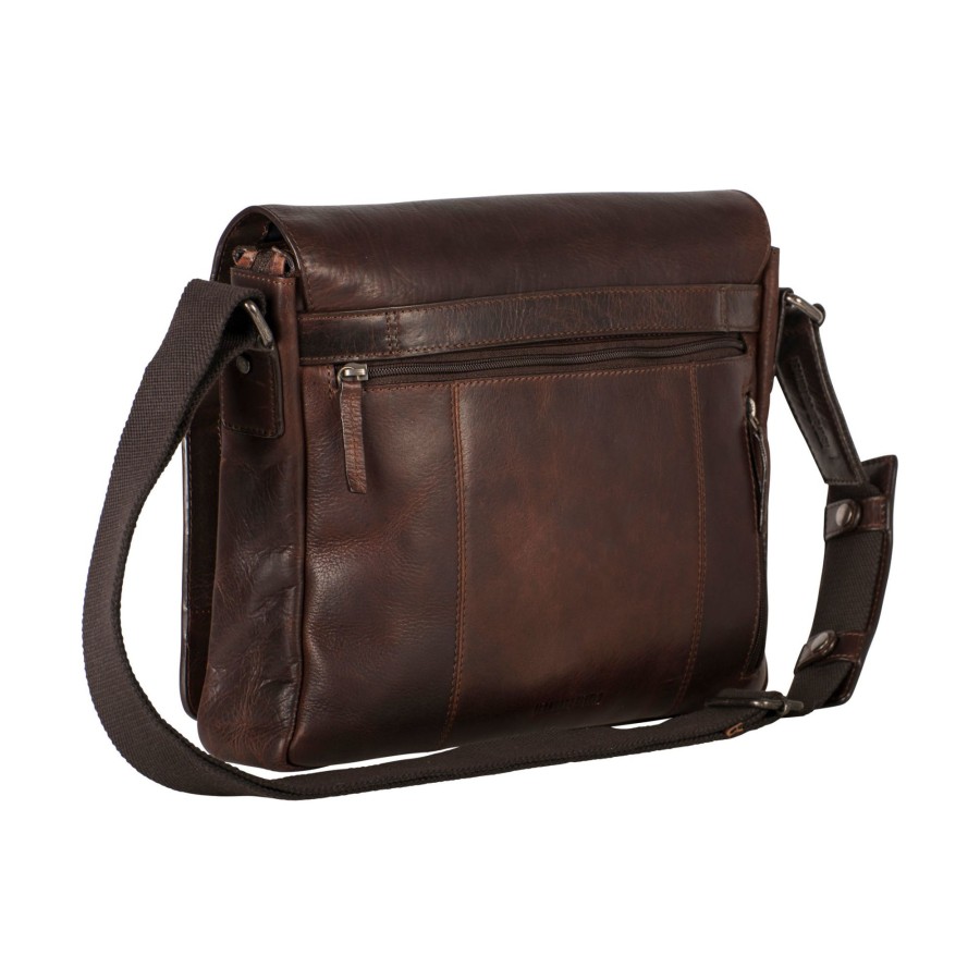 Hot Leonhard Heyden Leonhard Heyden Roma Messenger Bag M Brown