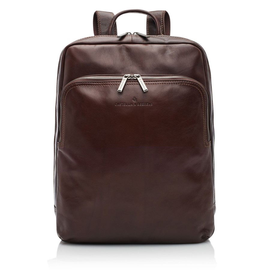 Wholesale Castelijn & Beerens Castelijn & Beerens Firenze Laptop Backpack 15.6" + Tablet Mocca