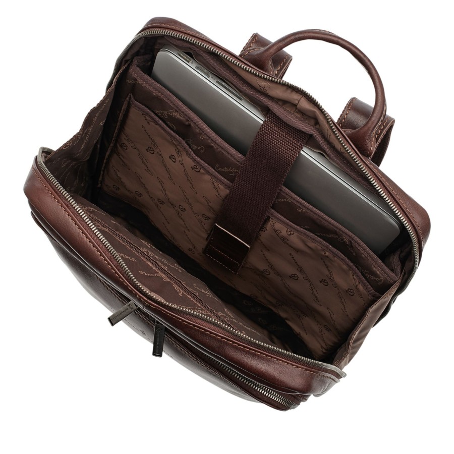 Wholesale Castelijn & Beerens Castelijn & Beerens Firenze Laptop Backpack 15.6" + Tablet Mocca