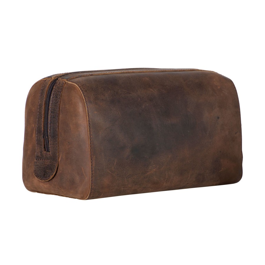 Wholesale Leonhard Heyden Leonhard Heyden Salisbury Toilet Bag Brown